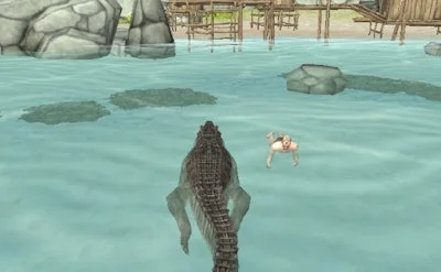 Crocodile Simulator Beach Hunt Gameplay