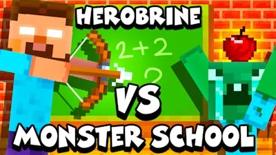 Herobrine vs Monster School