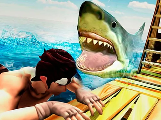 Raft Shark Hunting Gameplay