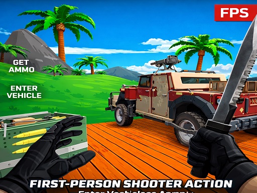 Blocky Zombie Shooting